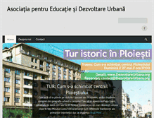 Tablet Screenshot of dezvoltareurbana.org